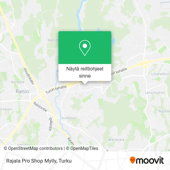 Rajala Pro Shop Mylly kartta