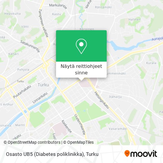 Osasto UB5 (Diabetes poliklinikka) kartta