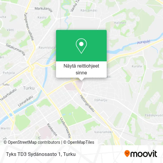 Tyks TD3 Sydänosasto 1 kartta