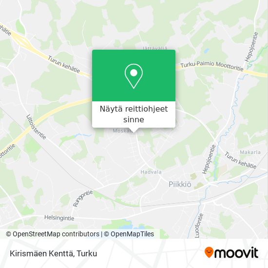 Kirismäen Kenttä kartta