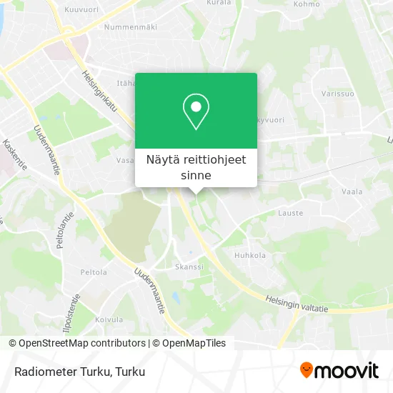 Radiometer Turku kartta