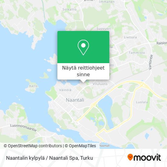 Naantalin kylpylä / Naantali Spa kartta