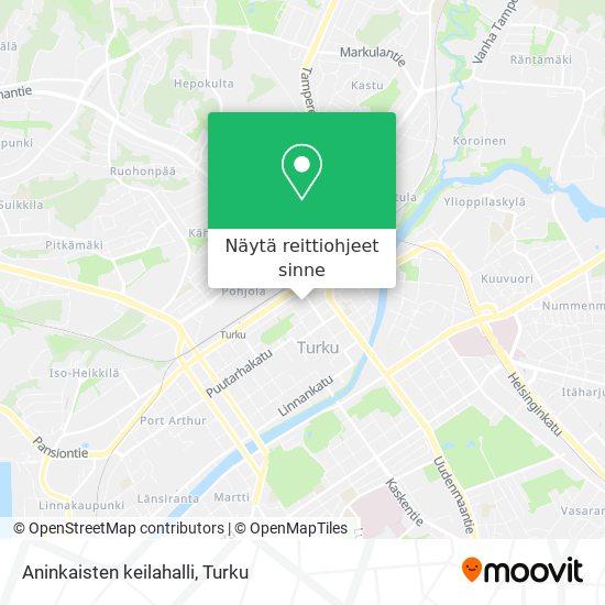 Aninkaisten keilahalli kartta