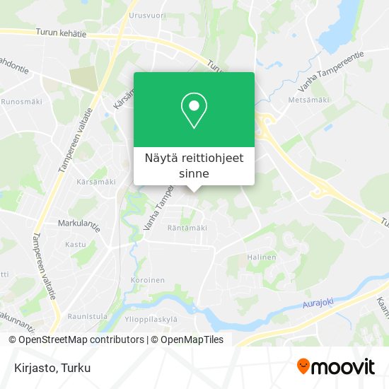 Miten pääset kohteeseen Kirjasto kaupungissa Turku kulkuvälineellä bussi?