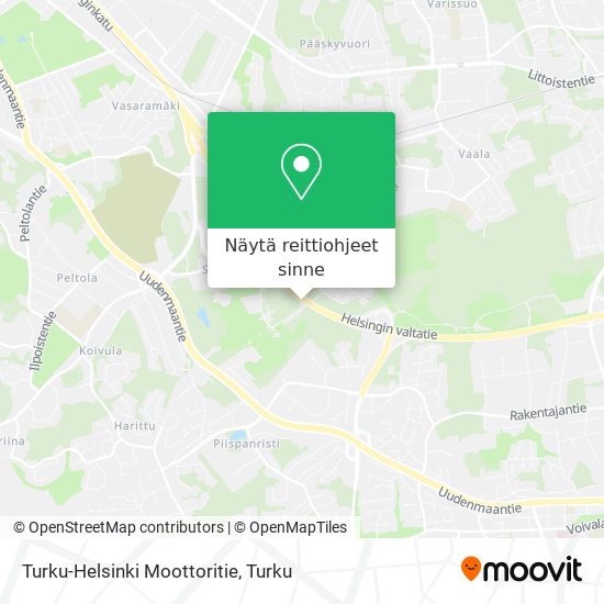 Turku-Helsinki Moottoritie kartta