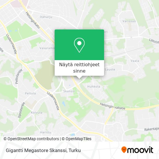 Gigantti Megastore Skanssi kartta