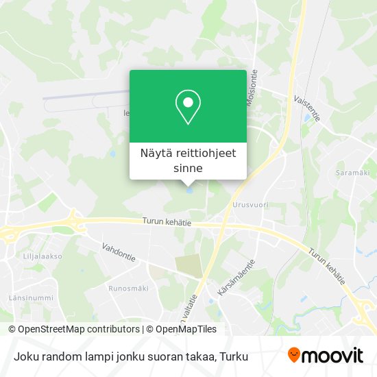 Joku random lampi jonku suoran takaa kartta