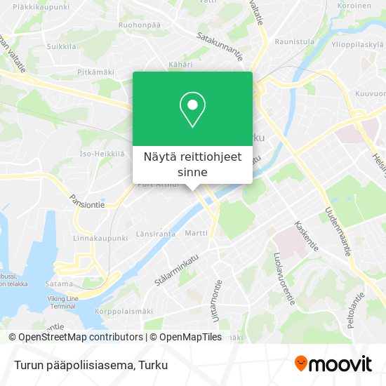 Turun pääpoliisiasema kartta