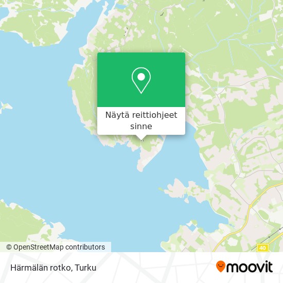 Härmälän rotko kartta