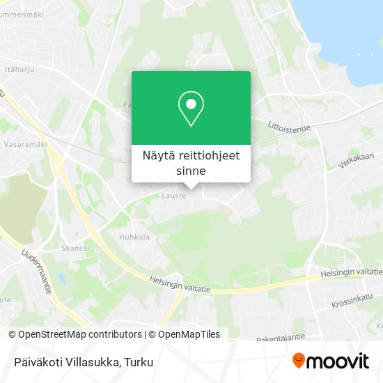 Päiväkoti Villasukka kartta