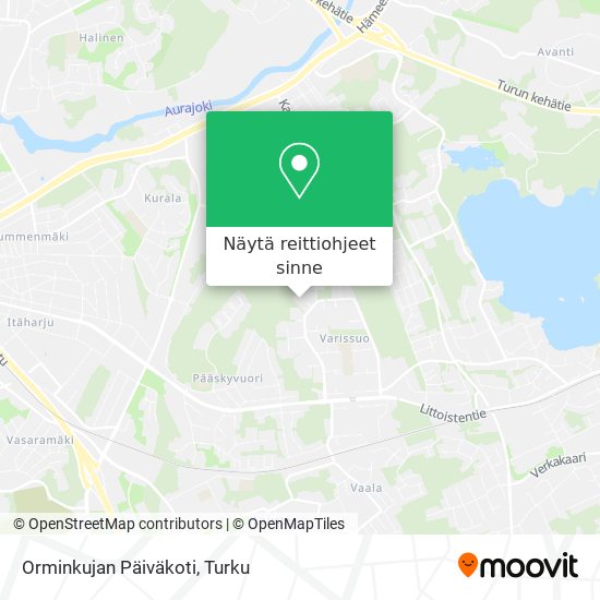 Orminkujan Päiväkoti kartta