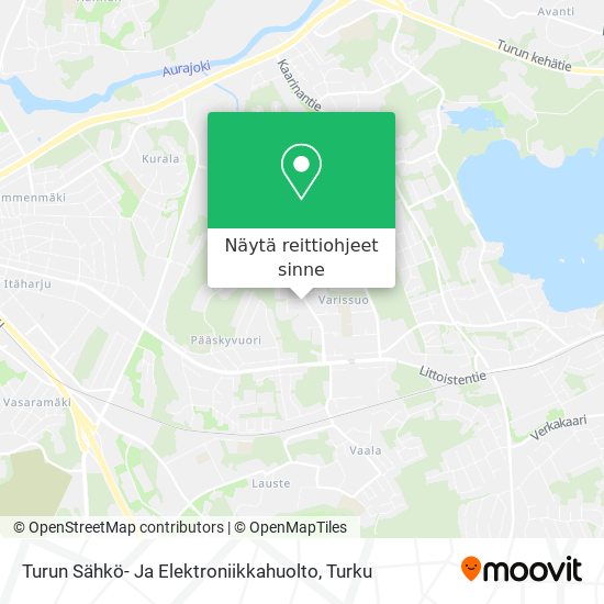 Turun Sähkö- Ja Elektroniikkahuolto kartta