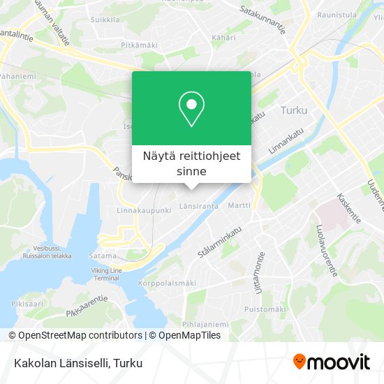 Kakolan Länsiselli kartta