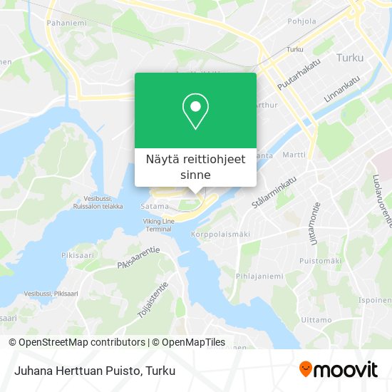 Juhana Herttuan Puisto kartta