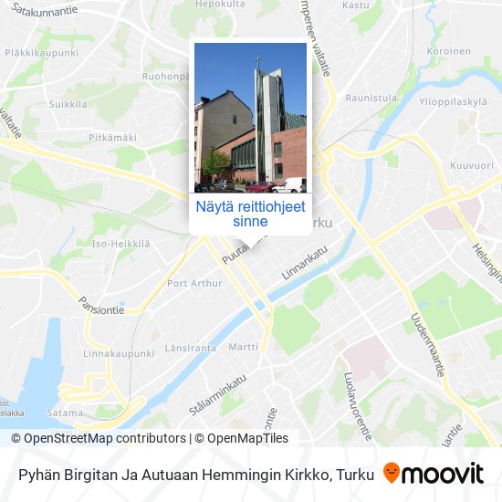 Pyhän Birgitan Ja Autuaan Hemmingin Kirkko kartta