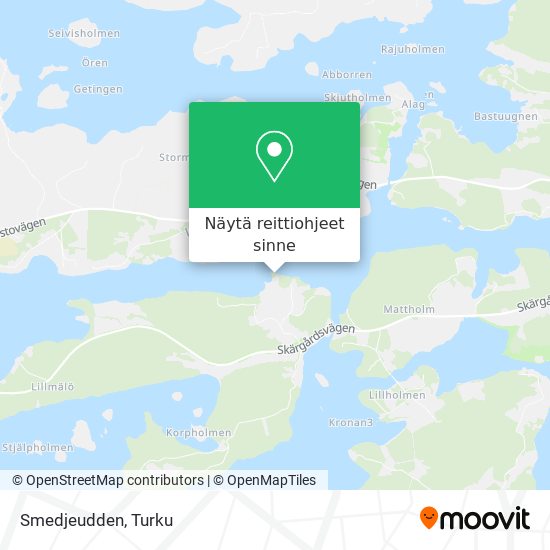 Smedjeudden kartta