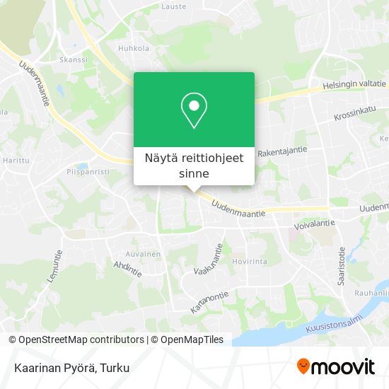 Kaarinan Pyörä kartta
