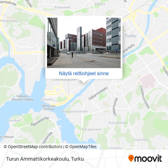 Turun Ammattikorkeakoulu kartta