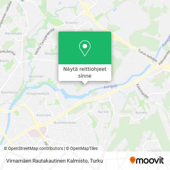 Virnamäen Rautakautinen Kalmisto kartta