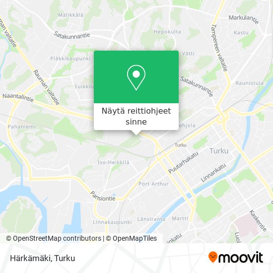 Härkämäki kartta