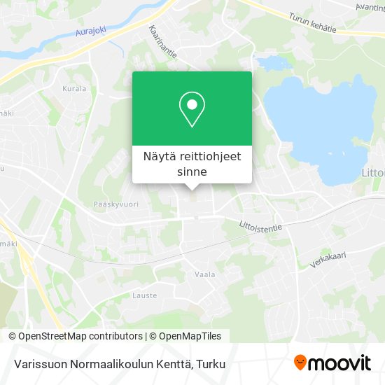 Varissuon Normaalikoulun Kenttä kartta