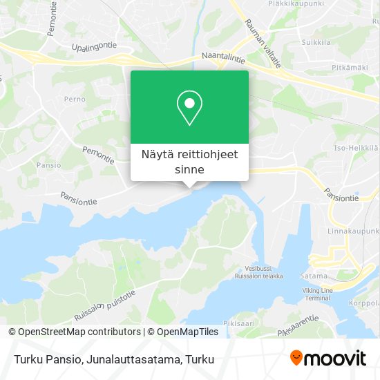 Turku Pansio, Junalauttasatama kartta