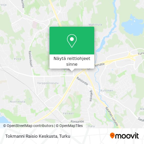 Tokmanni Raisio Keskusta kartta