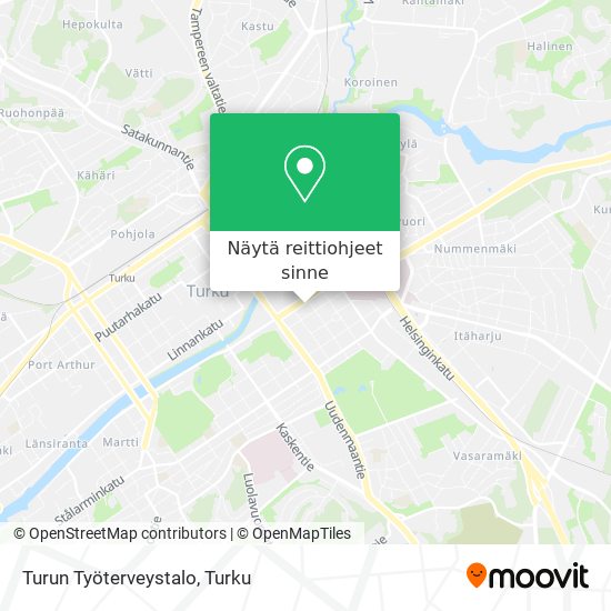 Turun Työterveystalo kartta