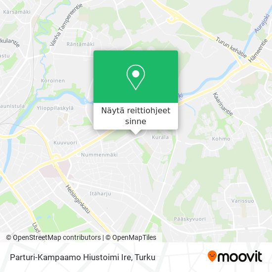 Parturi-Kampaamo Hiustoimi Ire kartta