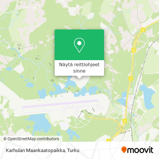 Karhulan Maankaatopaikka kartta