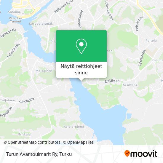 Turun Avantouimarit Ry kartta