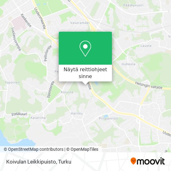 Koivulan Leikkipuisto kartta