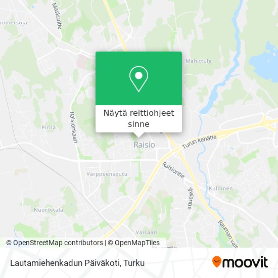 Lautamiehenkadun Päiväkoti kartta