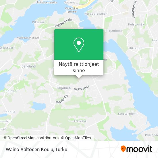 Wäino Aaltosen Koulu kartta