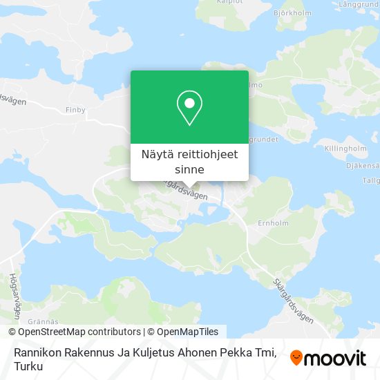 Rannikon Rakennus Ja Kuljetus Ahonen Pekka Tmi kartta