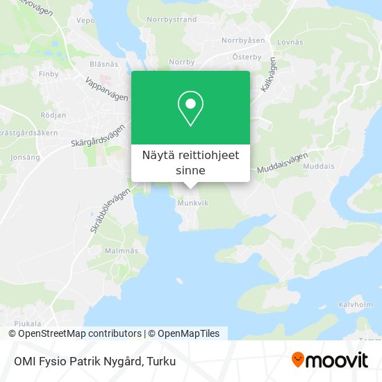 OMI Fysio Patrik Nygård kartta