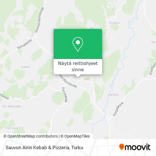 Sauvon Airin Kebab & Pizzeria kartta
