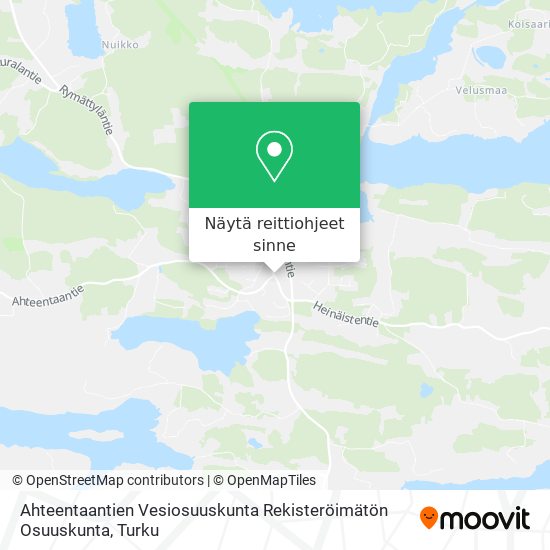 Ahteentaantien Vesiosuuskunta Rekisteröimätön Osuuskunta kartta