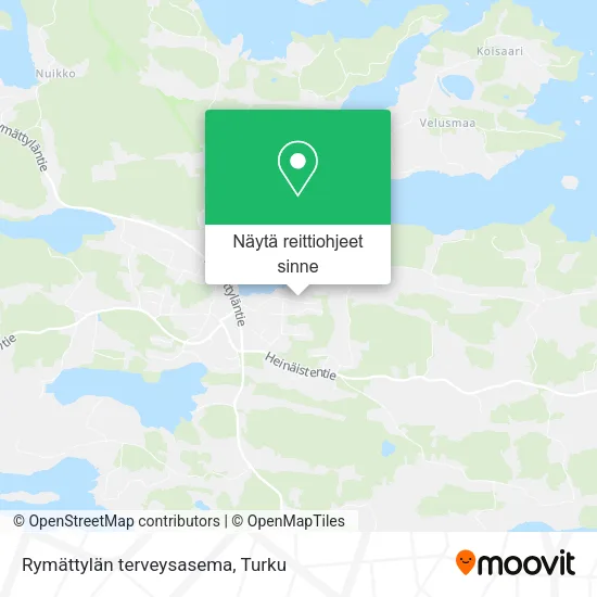 Rymättylän terveysasema kartta