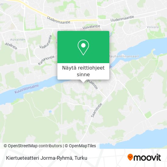 Kiertueteatteri Jorma-Ryhmä kartta