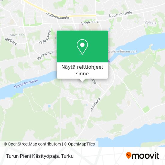Turun Pieni Käsityöpaja kartta