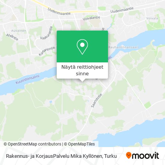 Rakennus- ja KorjausPalvelu Mika Kyllönen kartta