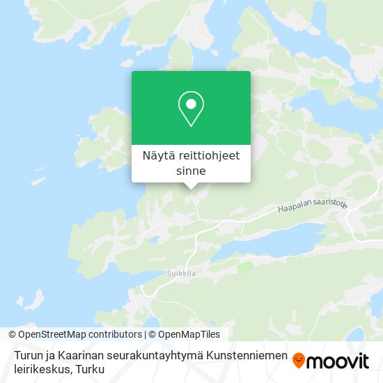 Turun ja Kaarinan seurakuntayhtymä Kunstenniemen leirikeskus kartta