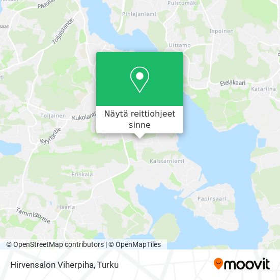 Hirvensalon Viherpiha kartta