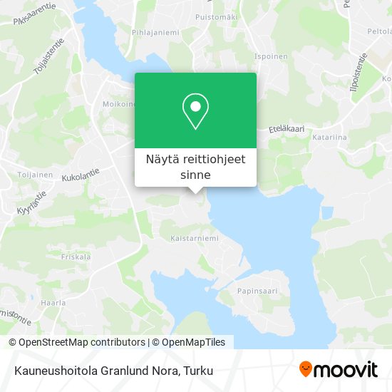Kauneushoitola Granlund Nora kartta