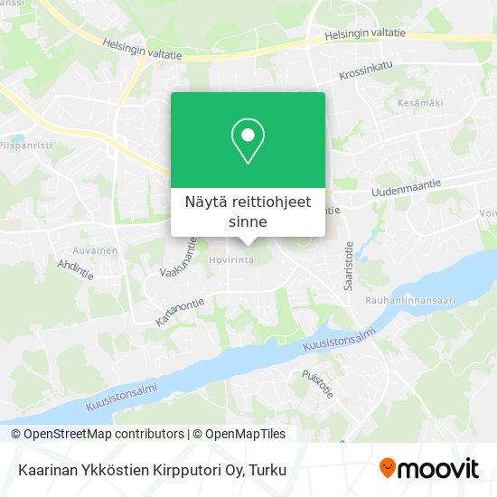 Kaarinan Ykköstien Kirpputori Oy kartta