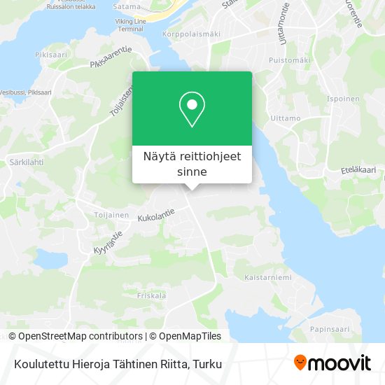 Koulutettu Hieroja Tähtinen Riitta kartta
