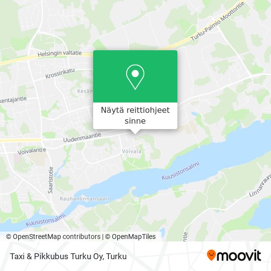 Taxi & Pikkubus Turku Oy kartta