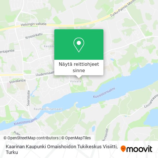 Kaarinan Kaupunki Omaishoidon Tukikeskus Visiitti kartta