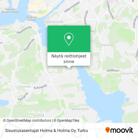 Sisustusasentajat Holma & Holma Oy kartta
